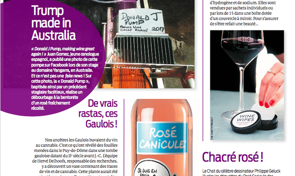 Wine Wipes Featured in La Vigne Magazine